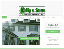 Tablet Screenshot of kellysandblasting.com